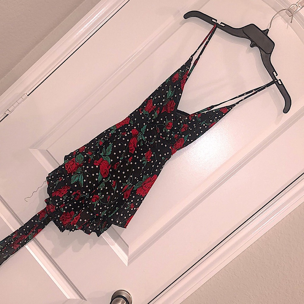 Floral romper.